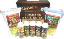 Load image into Gallery viewer, Mission Fertilizer Six Plant Starter Kit - Enough Organic nutrients to grow 6 medicinal plants in up to 5 gallon containers from start to finish.