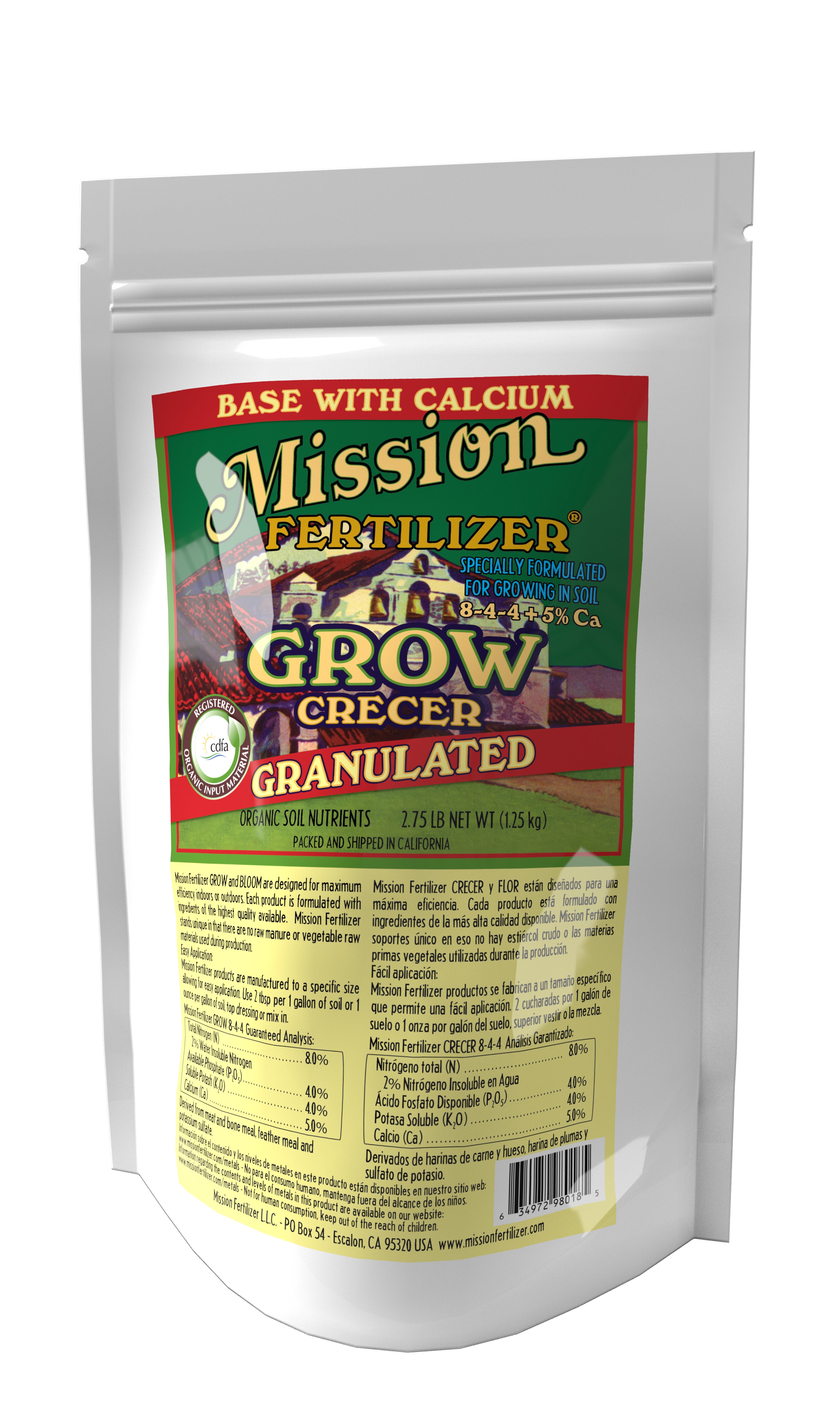 Mission GROW granular with Calcium (2.75lb)