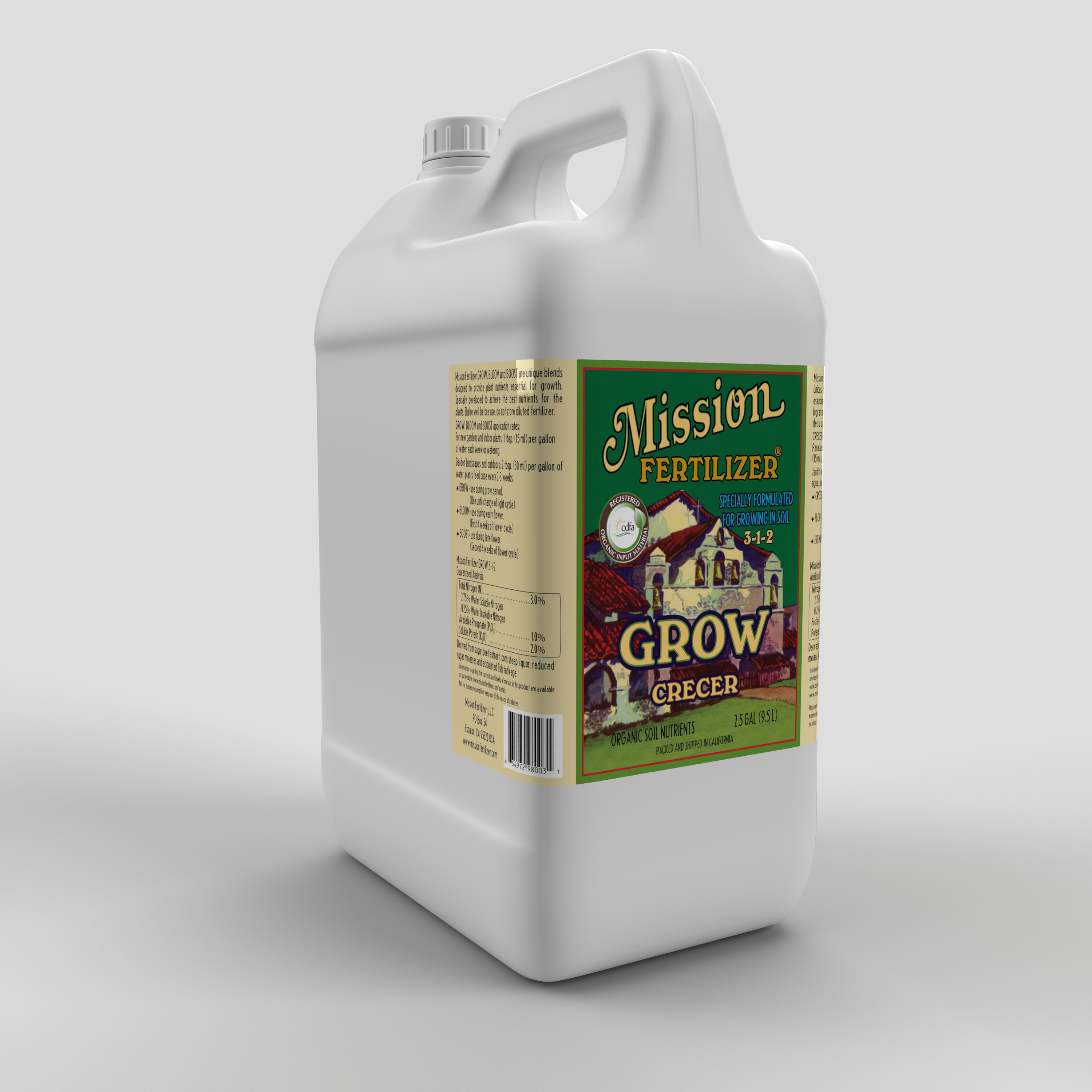 Mission GROW 3-1-2 Liquid (2.5 Gallon)